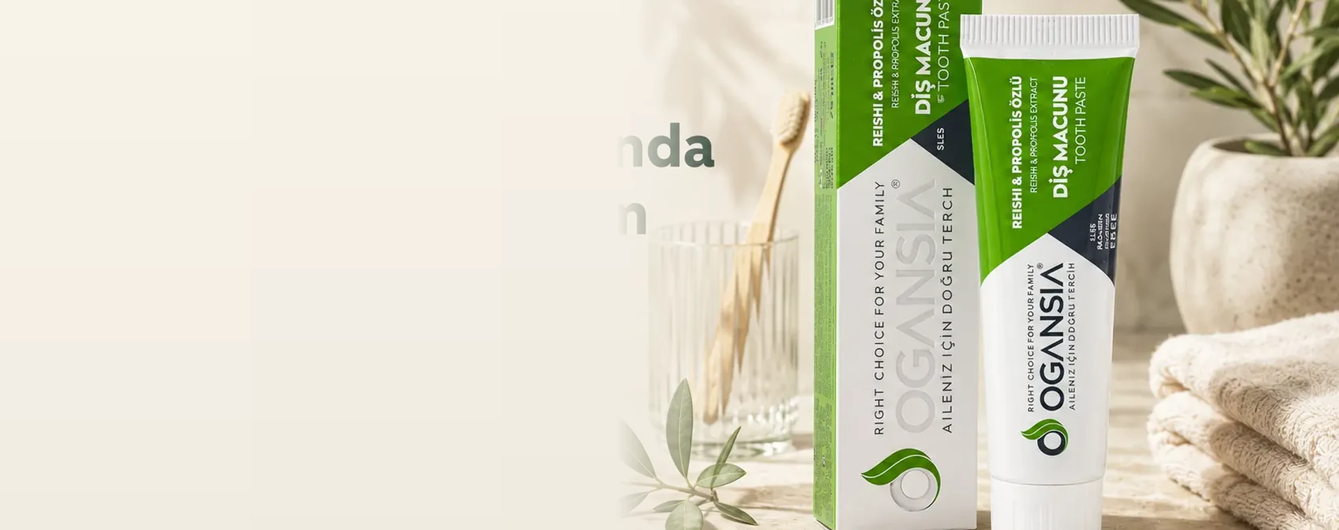 Ogansia Reishi ve Propolis Özlü Diş Macunu